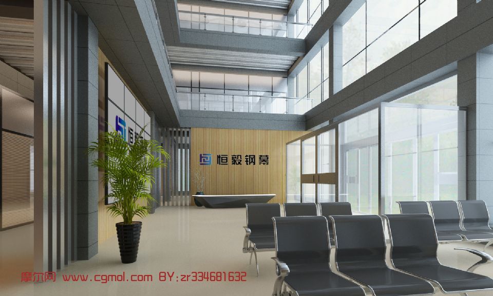 等候大厅,接待处,室内场景3d模型,现代场景,场景模型,3D模型免费下载,CG模型下载,摩尔网 www.cgmol.com